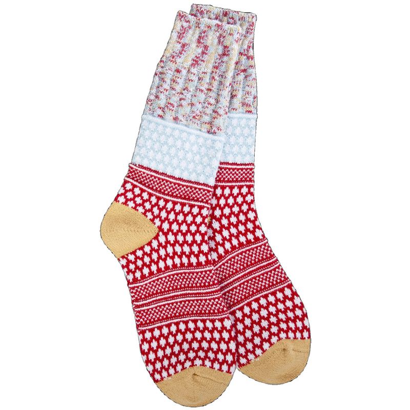 Wonderland Multi Textured Crew Socks